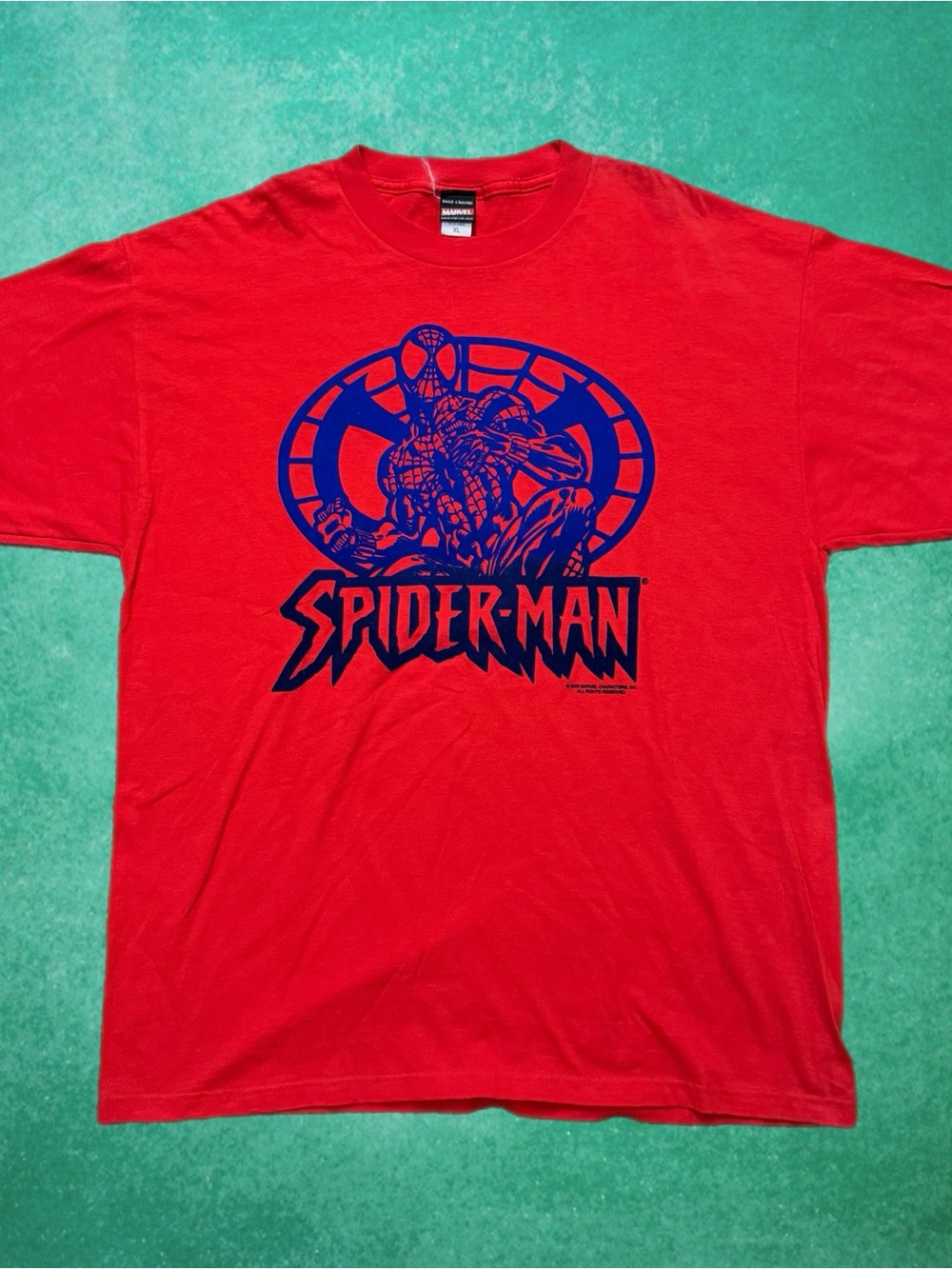 Vintage Y2K Mad Engine Marvel Spider-Man Velvet Shirt